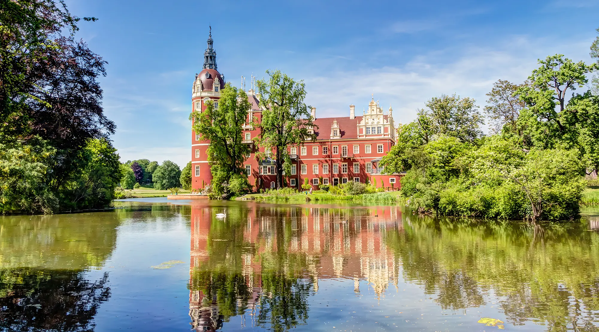 Schloss im Fürst Pückler-Park in Bad Muskau